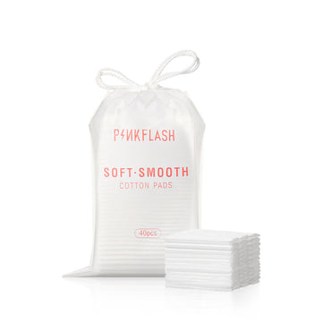 PINKFLASH Makeup Removal Cotton Pads (40 pcs)